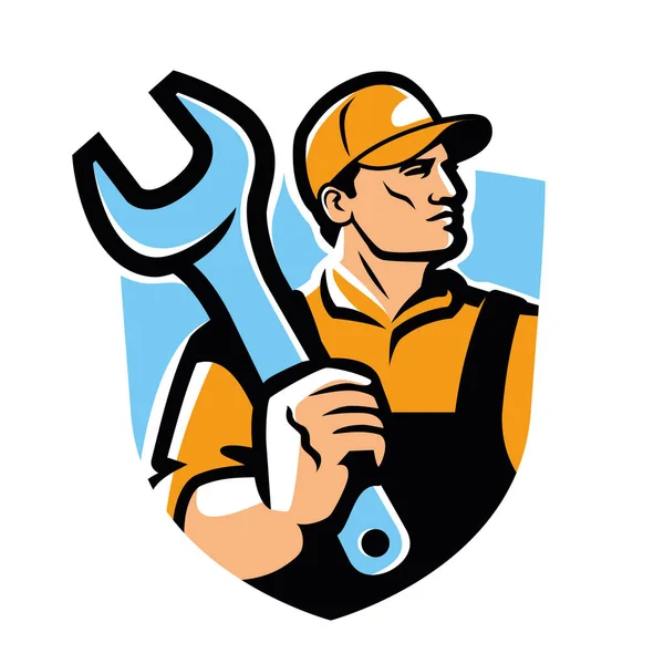Instalator profesionist cu cheie fixa - emblema